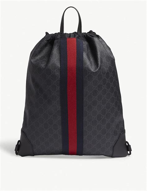 gucci drawstring bag backpack|gucci bag backpack women's.